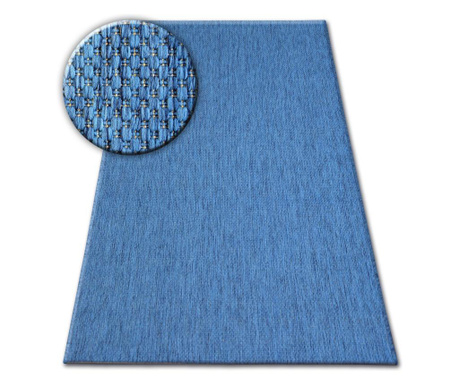 Covor sisal Flat 48663/330 albastru  120x170 cm