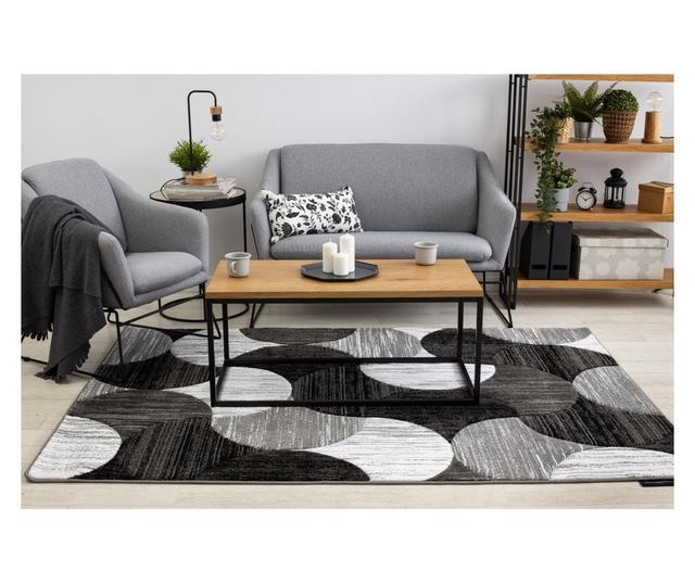 Килим ALTER Geo миди сив 140x190 cm  140x190 см