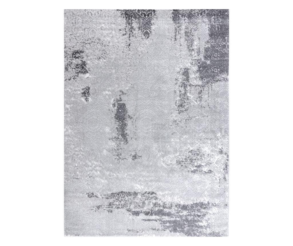 модерен MEFE килим 8731 Vintage - structural две нива на руно сив 280x370 cm  280x370 см - 3