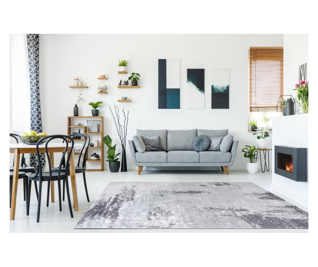 модерен MEFE килим 8731 Vintage - structural две нива на руно сив 280x370 cm  280x370 см - 5