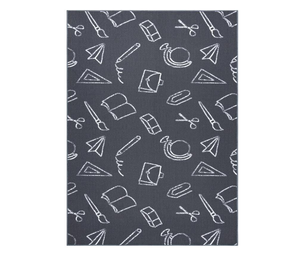 килим за деца SCHOOL училище сив 100x150 cm  100x150 см - 2