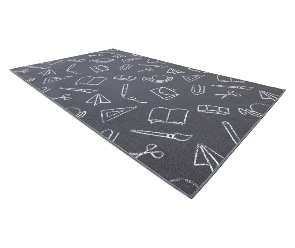 килим за деца SCHOOL училище сив 100x150 cm  100x150 см - 3