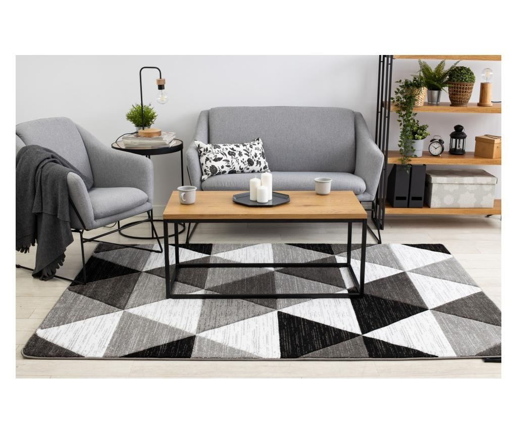 Килим ALTER Rino триъгълници сив 160x220 cm  160x220 см - 5