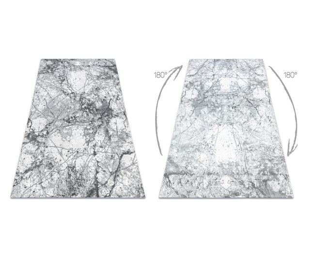 Килим AKRYL VALENCIA 073 мрамор светло сив / тъмно сив 80x150 cm  80x150 см