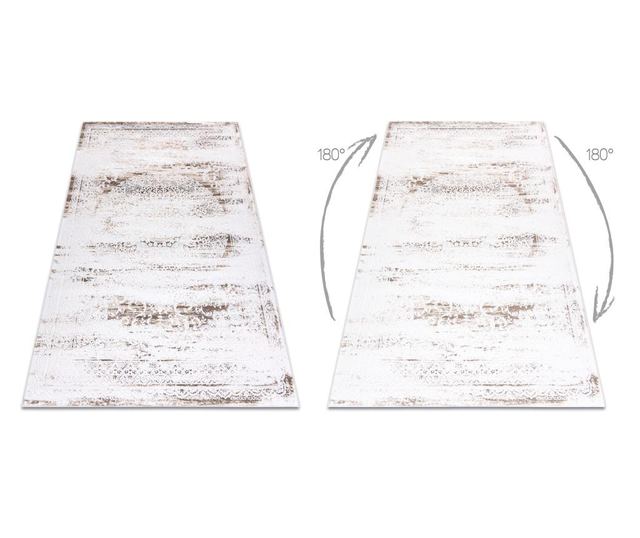 Covor acril Valencia 9986 ORNAMENT, CADRU, vintage fildeş 120x180 cm  120x180 cm