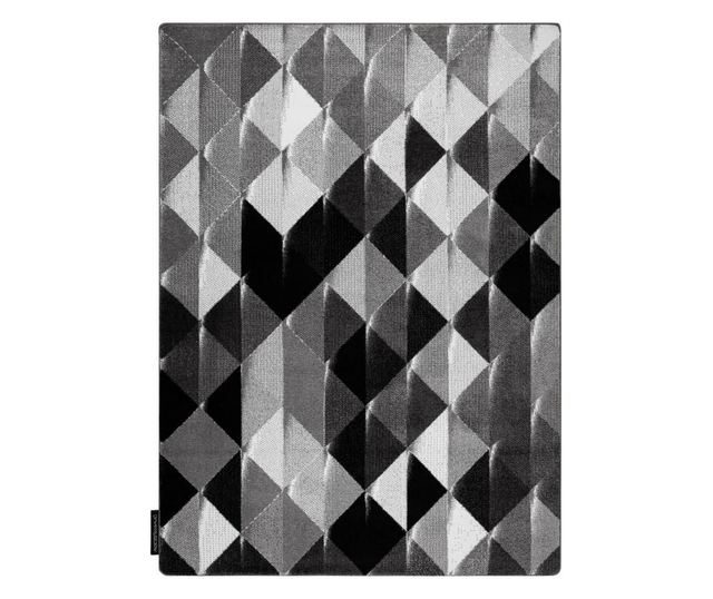 Килим INTERO PLATIN 3D триъгълници сив 280x370 cm  280x370 см