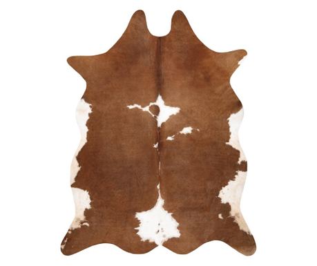 Szőnyeg mesterséges marhabőr, tehén G5070-2 fehér barna bőr 180x220 cm