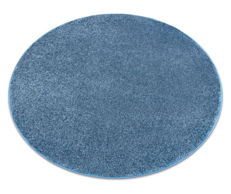 Covor rotund SANTA FE albastru 74 simplu, culoare, solidă cerc 133 cm  P133 cm