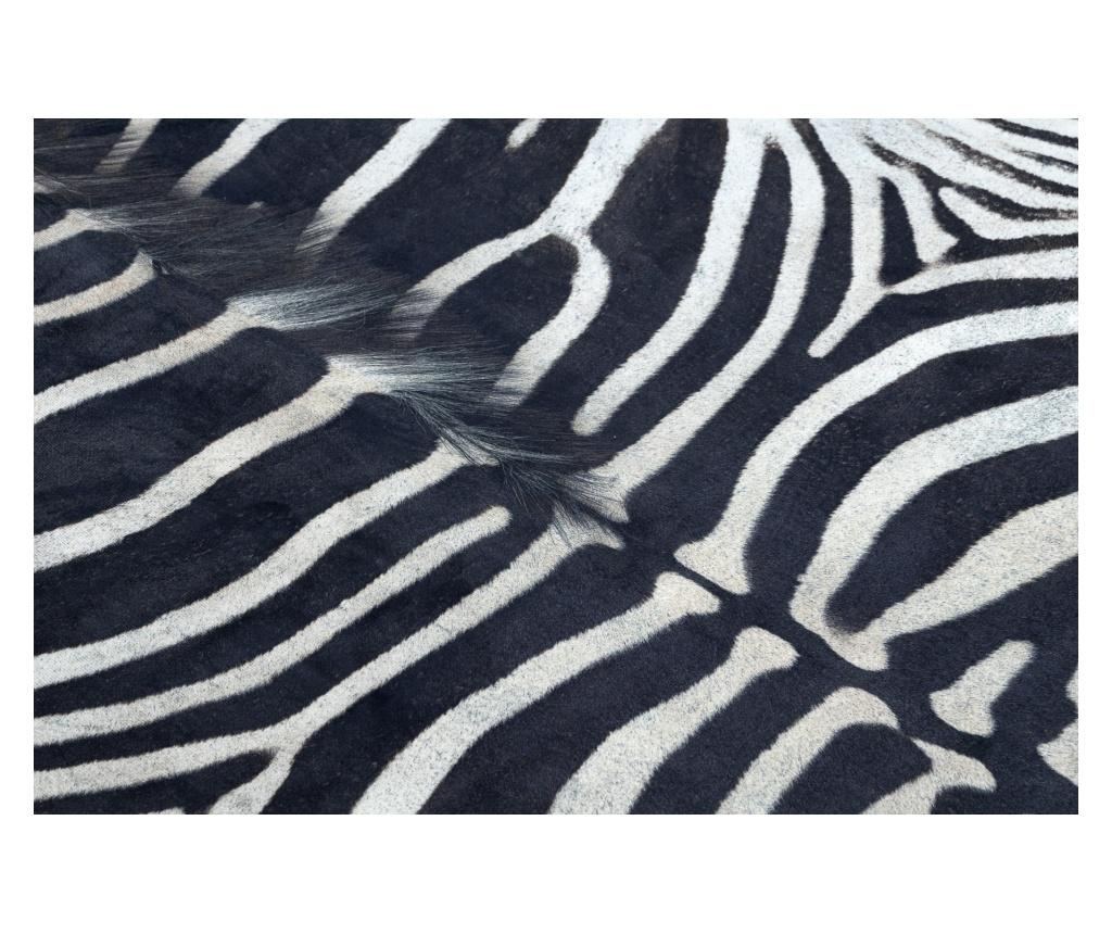 Koberec umělá hovězí kůže Zebra G5128-1, bílá černá kůže 155x195 cm  155x195 cm - 5