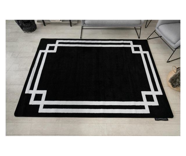 HAMPTON Lux Black Rug 160x220 cm