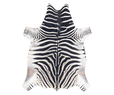 Koberec umělá hovězí kůže Zebra G5128-1, bílá černá kůže 180x220 cm