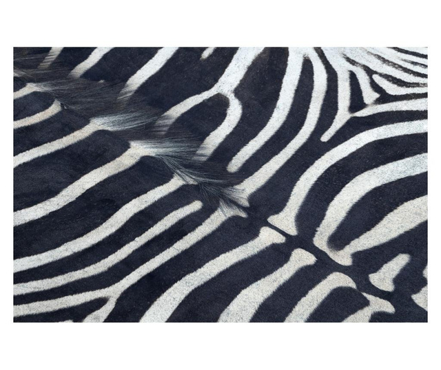 Dywan Sztuczna Skóra Bydlęca, Zebra G5128-1 Biało-czarna skórka 180x220 cm  180x220 cm