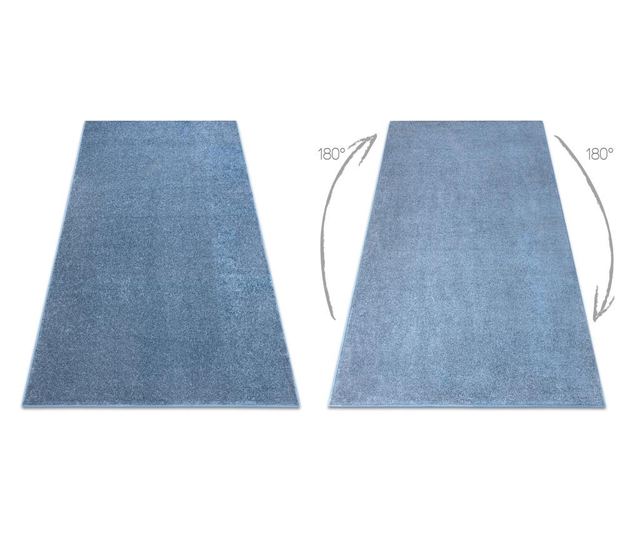 Covor - Mocheta SANTA FE albastru 74 simplu, culoare, solidă 150x250 cm  150x250 cm
