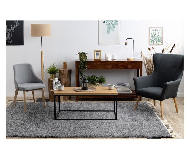 Килим BERBER 9000 светло сив шаги ресни 180x270 cm  180x270 см