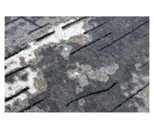 модерен килим COZY 8876 Rio structural две нива на руно сив 120x170 cm  120x170 см