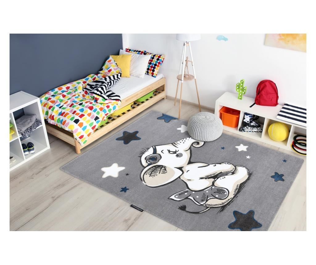 Килим PETIT ELEPHANT СЛОН звезда сив 120x170 cm  120x170 см - 4