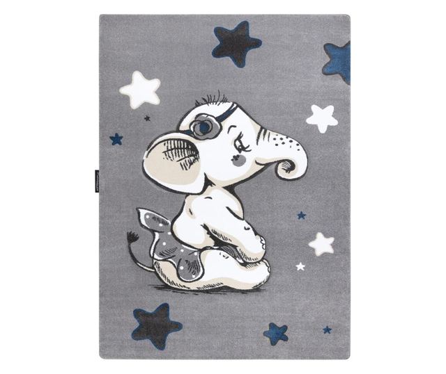 Килим PETIT ELEPHANT СЛОН звезда сив 180x270 cm  180x270 см