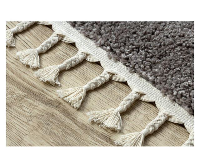 Covor Berber 9000 maro Franjuri shaggy 80x150 cm  80x150 cm