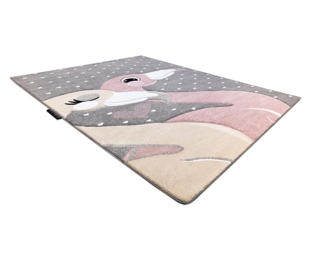 Килим PETIT FLAMINGOS фламинго СЪРЦА сив 180x270 cm  180x270 см - 3