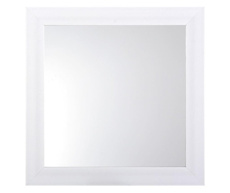 Огледало за стена, Квадратно, Бял, 36 х 36 х 3.8 см