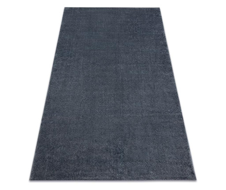Soft szőnyeg 2485 K60 55 egyszerű egyszínű sötétszürke 80x150 cm 80x150 cm