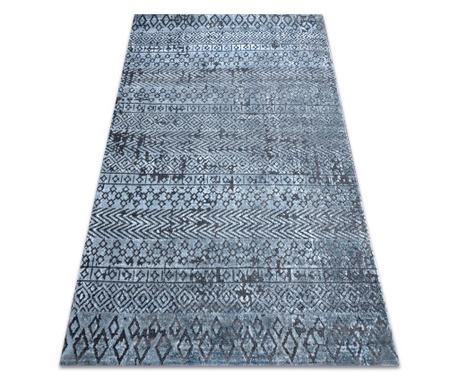 SIERRA szőnyeg Structural G6042 lapos szövött kék - geometriai, etnikai 120x170 cm 120x170 cm
