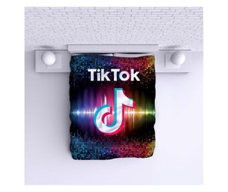 Шалте / Кувертюра 120х210см Тик Ток черно