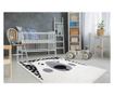 JOY Teddy Bear Kids Rug - Structural, Two-Level Pile Cream/Black 140x190 cm