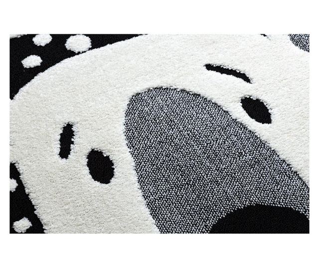 JOY Teddy Bear Kids Rug - Structural, Two-Level Pile Cream/Black 140x190 cm