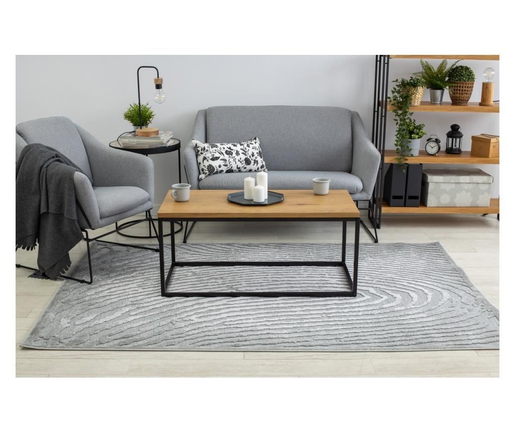 Килим AKRYL YAZZ W8540 отпечатъци сив 200x290 cm  200x290 см - 5