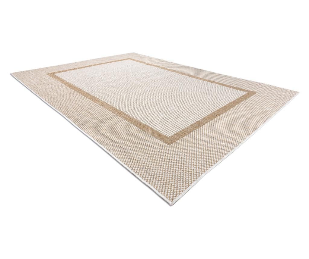 Covor SISAL SION Cadru 21782 țesute plate ecru / bej 80x150 cm  80x150 cm - 3