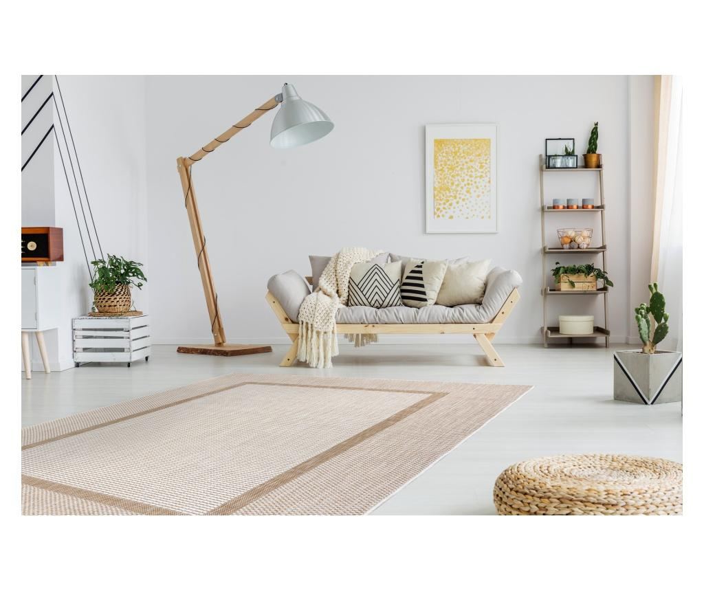 Covor SISAL SION Cadru 21782 țesute plate ecru / bej 80x150 cm  80x150 cm - 4