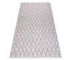 SION Braided Sisal Rug Checkered Pattern 22129 Flat Weave Ecru / Pink 80x150 cm