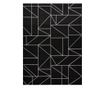 Килим SIZAL FLOORLUX 20605 черно / сребро триъгълници, геометричен 240x330 cm  240x330 см