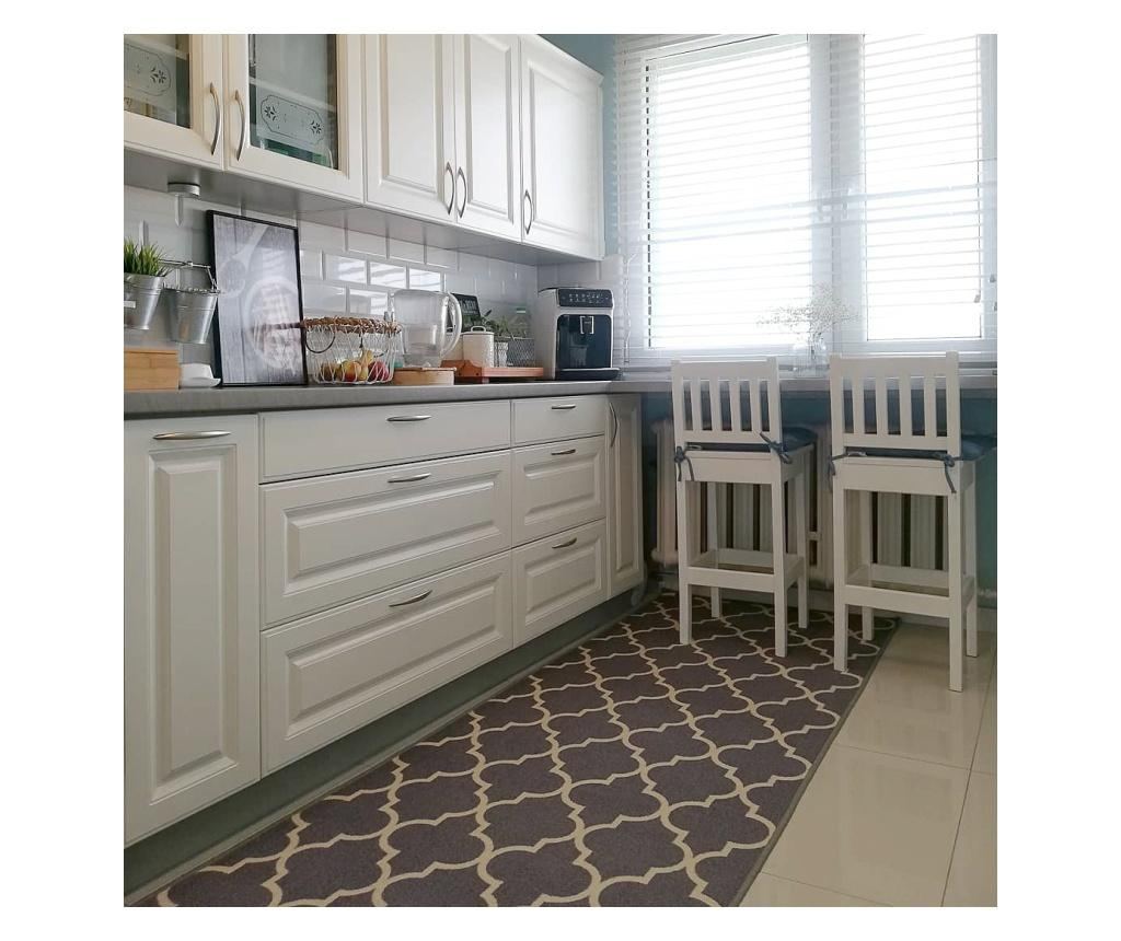 Gumiran tekač Maroška detelja 30352 siva 57x190 cm - 4