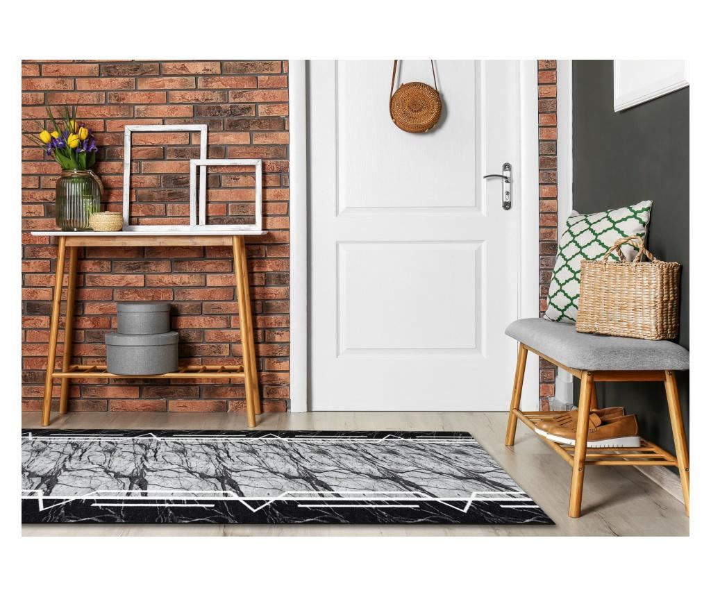 Пътеки противоплъзгаща основа 100 cm MARMUR мрамор, камък сиво 100x710 cm - 3