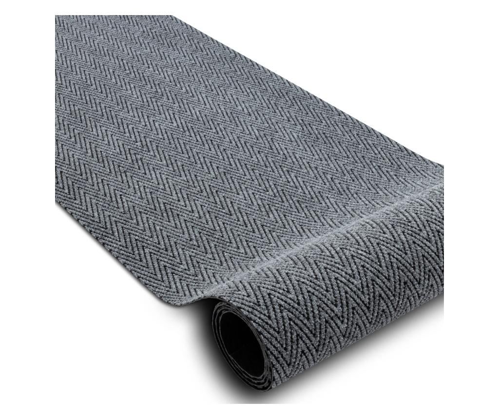 Бегач - Подложка за врати, противоплъзгаща 100 cm MAGNUS 2954 зигзаг външна, закрита сив 100x100 cm - 2