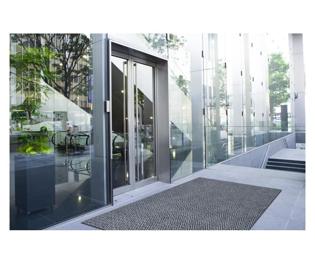 Бегач - Подложка за врати, противоплъзгаща 100 cm MAGNUS 2954 зигзаг външна, закрита сив 100x100 cm - 3