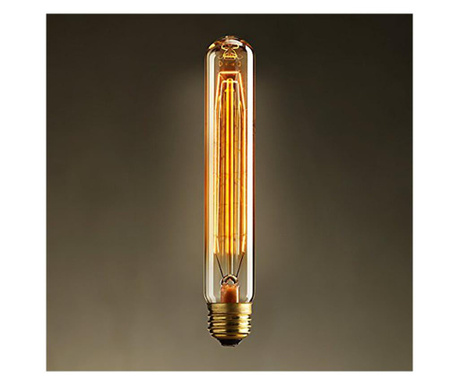 Bec Edison Quad Loop Cilindric, 40 W Lomt, Sticla Fumurie/Lumina calda, 40 W, E27