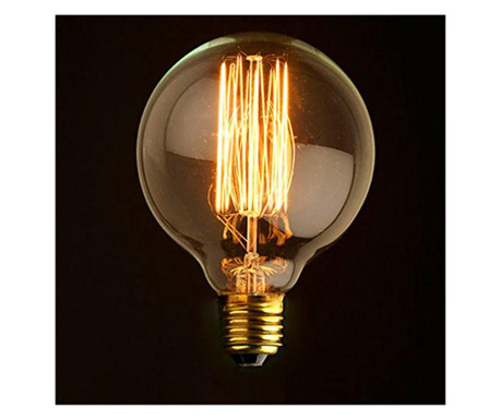 Bec Edison Glob, Large, 40 W, Lumina Calda Lomt, Sticla Fumurie/Lumina calda, 40 W, E27