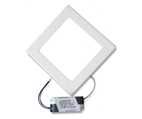 Spot LED Tween Light TINUS, 5.5 W, 600 lm, 12 x 12 cm, patrat alb, lumina alba calda Tinus, Alb, Dimensiuni diametru (cm) 12 x 1