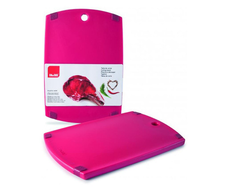 Tocator Ibili-Kitchen Aids, plastic, 33x23x1,5 cm, rosu