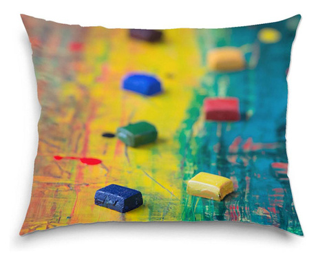 Perna decorativa Art Factory, Tablete Colorate, 38 x 48 cm