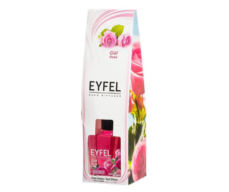 Odorizant cu Betisoare Parfumate Trandafir, Eyfel, 120ml