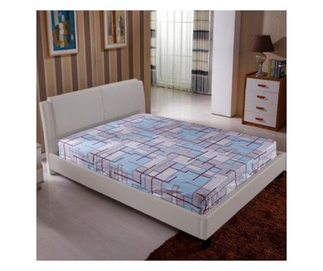 Pat Tapitat Matrimonial Oxford Bej + Somiera Inclusa 160x200 cm