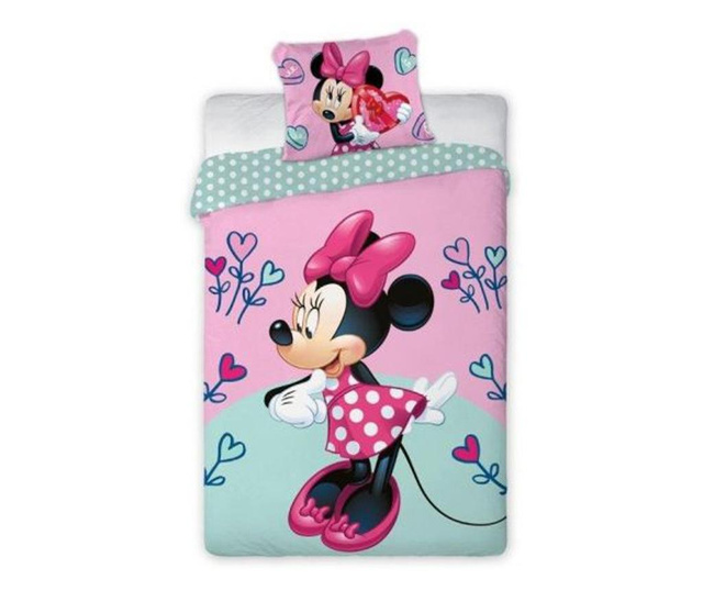 Lenjerie de pat pentru copii Disney Minnie 140×200 cm, 70×90 cm