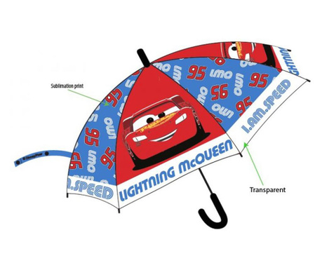 Umbrela pentru copii Disney cars child (semi-automatic) D68 cm