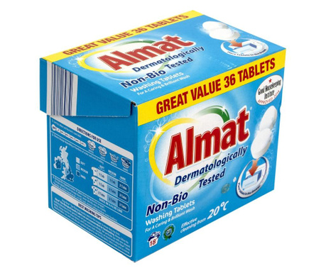 Tablete anti-pete non-bio pentru spalat haine Almat, 36 spalari, 1.17 kg