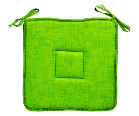 Възглавница за стол, С връзки, Светло зелен, 4 броя