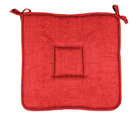 Възглавница за стол, С връзки, 4 броя, Червен